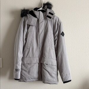 Hollister Gray Jacket with Black Accents